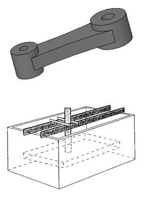 Prototypage - Bielle - Préparation du Moule silicone